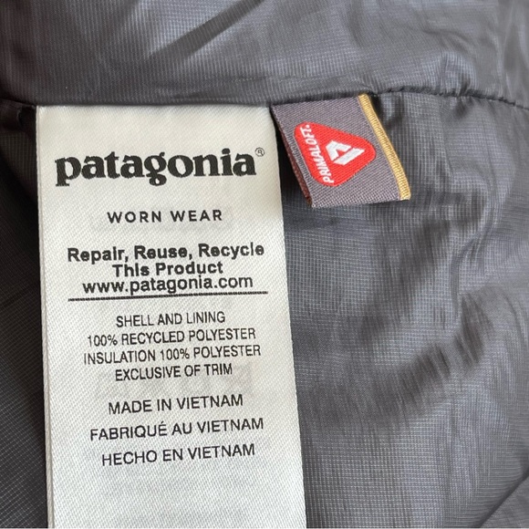 Patagonia Men’s Nano Puffer Vest Jacket Size L Forge Grey Lightweight Full Zip - Picture 11 of 11